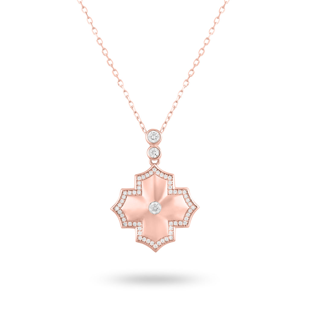 Regal Amulet- Rose Gold Necklace - Ksenia Mirella Jewellery 