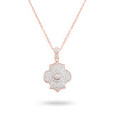 Regal Power- Rose Gold Pave Necklace - Ksenia Mirella Jewellery 