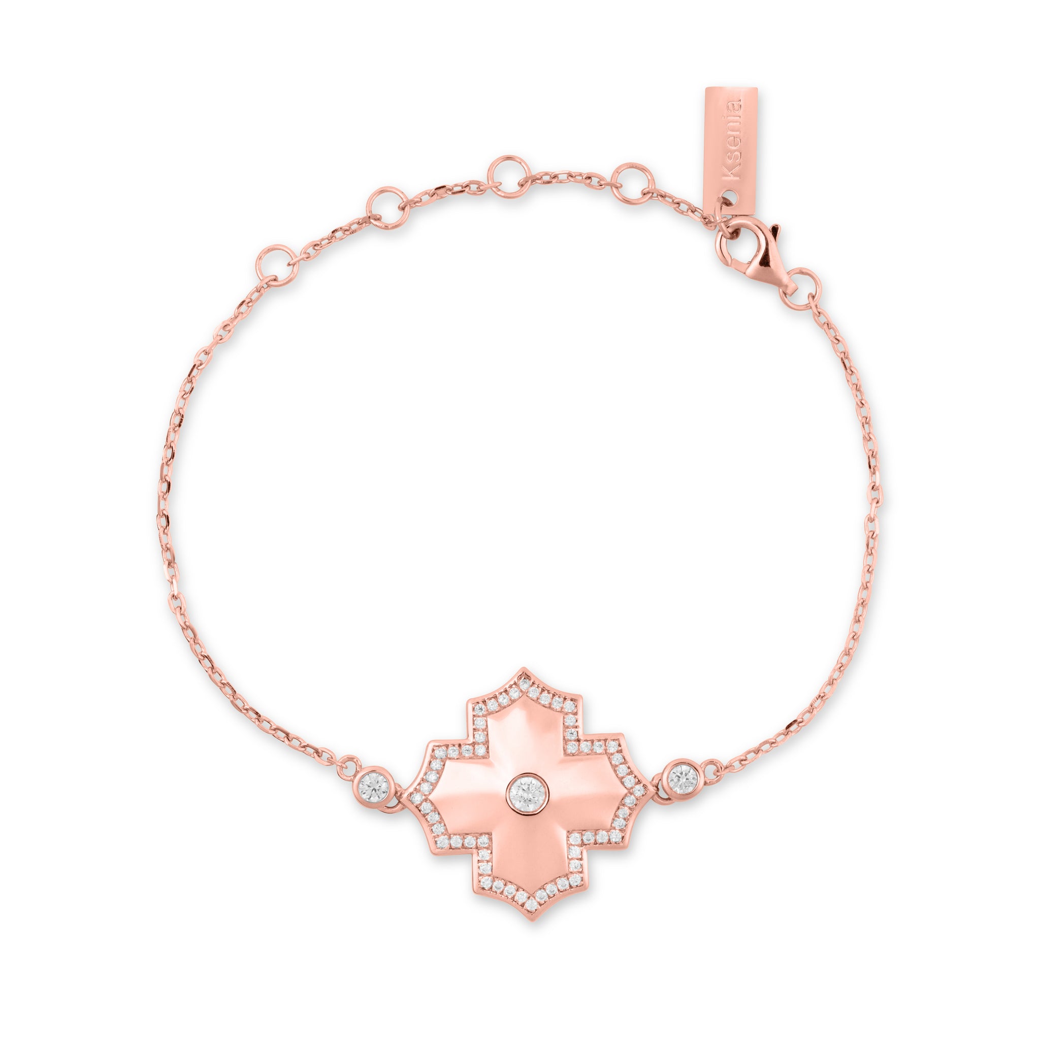 Regal Amulet- Rose Gold Bracelet - Ksenia Mirella Jewellery 