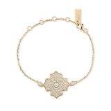 Regal Amulet- Yellow Gold Pave Bracelet - Ksenia Mirella Jewellery 